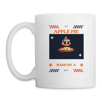 Hausgemachtes Apfelkuchen-Rezept - Tasse - Weiß - Links