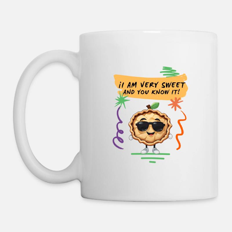 Sucré comme une tarte aux pommes - Mug blanc - blanc