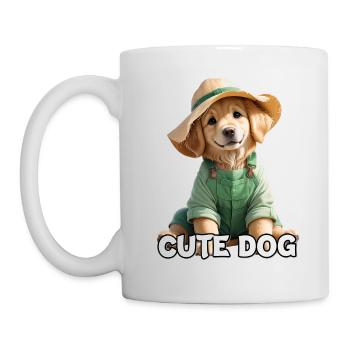 Golden Retriever - Tasse - Weiß - Links