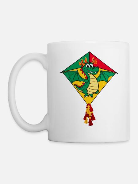 Süßer Flugdrachen - Tasse - Weiß