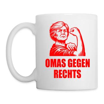 Omas gegen rechts - Tasse - Weiß - Links