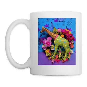 Green Giraffe - Mug - white - Left