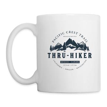Pacific Crest Trail Thru-Hiker Mexico to Canada - Tasse - Weiß - Links