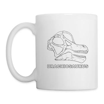 Brachiosaurus Fossil Kopf - Tasse - Weiß - Links