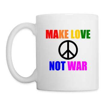 Make love not war - Mug blanc - blanc - Gauche