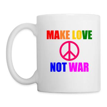 Make love not war - Mug blanc - blanc - Gauche