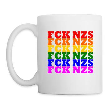 Fck nzs - Tasse - Weiß - Links