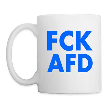 Fck afd - Tasse - Weiß - Links