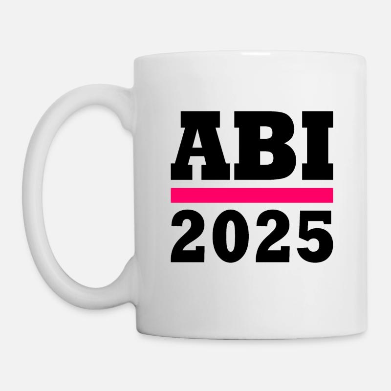 Abi 2025 - Tasse - Weiß