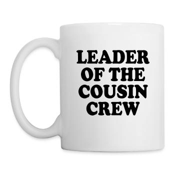 leader of the cousin crew - Mug blanc - blanc - Gauche