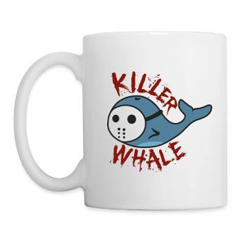 Killer Wal lustige Geschenkidee - Tasse - Weiß - Links