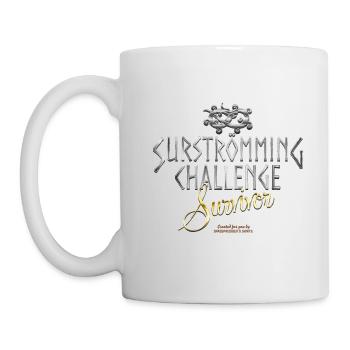 Surströmming Challenge Survivor - Tasse - Weiß - Links