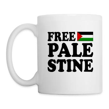 Free palestine - Mug blanc - blanc - Gauche