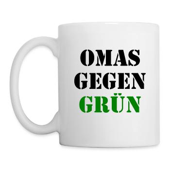 Omas gegen grün - Tasse - Weiß - Links