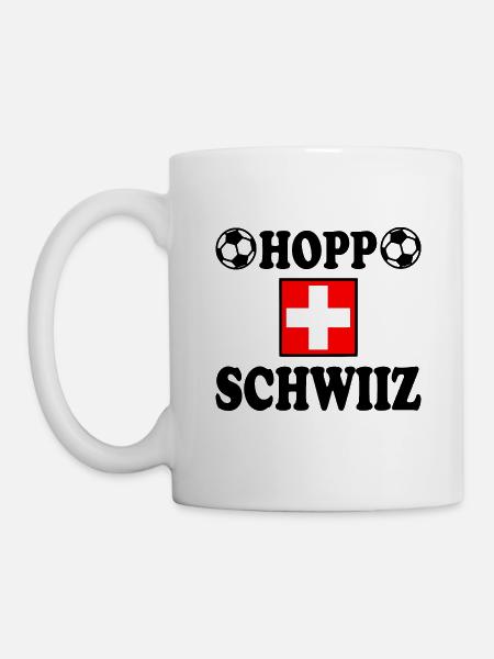 Hopp schwiiz - Tasse - Weiß