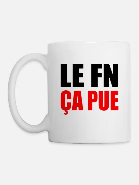 Der FN stinkt - Tasse - Weiß