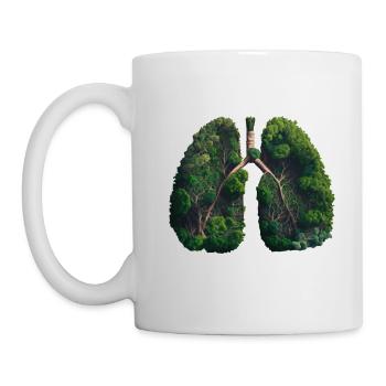 The jungle is the green lung of our earth - Mug - white - Left