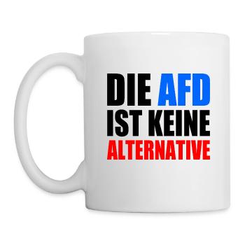 die afd ist keine alternative - Tasse - Weiß - Links