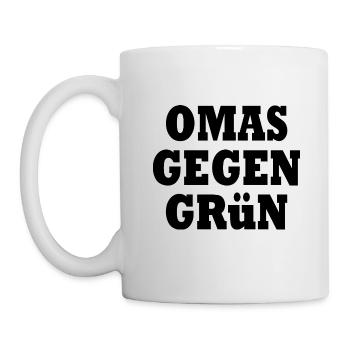 Omas gegen grün - Tasse - Weiß - Links