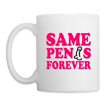 Same penis forever - Tasse - Weiß - Links