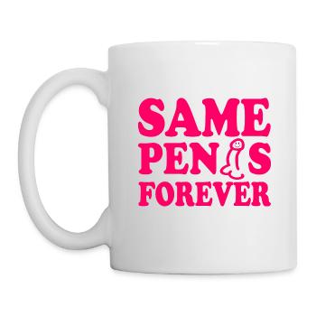 Same penis forever - Tasse - Weiß - Links