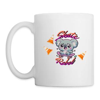 Skate Rebell - Tasse - Weiß - Links