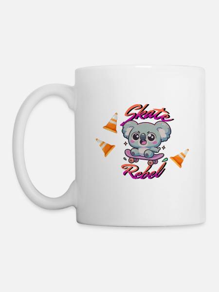 Skate Rebell - Tasse - Weiß