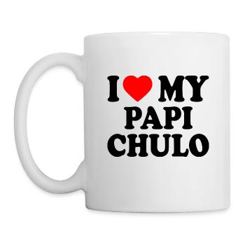 I love my papi chulo - Tasse - Weiß - Links