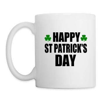happy st patrick's day - Mug blanc - blanc - Gauche