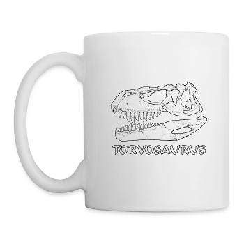 Torvosaurus Fossil Skull - Mug - white - Left