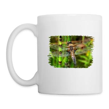 Dragonfly ist ein fliegender Künstler. - Tasse - Weiß - Links