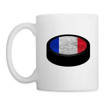 Équipe de France Hockey Puck - Mug blanc - blanc - Gauche