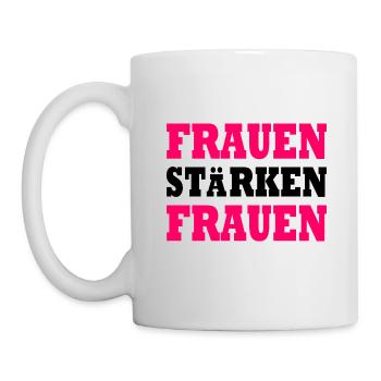 frauen stärken frauen - Tasse - Weiß - Links