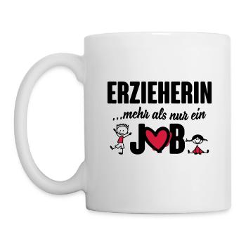Erzieherin - mehr als nur ein Job - Tasse - Weiß - Links
