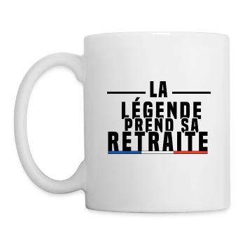 La Légende Prend Sa Retraite - Mug blanc - blanc - Gauche