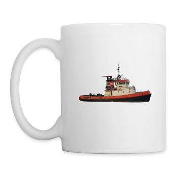 Les bateaux-pompiers sont des navires spéciaux - Mug blanc - blanc - Gauche