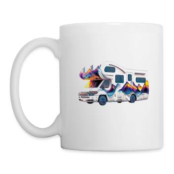 Les voyages en camping-car sont de plus en plus populaires - Mug blanc - blanc - Gauche