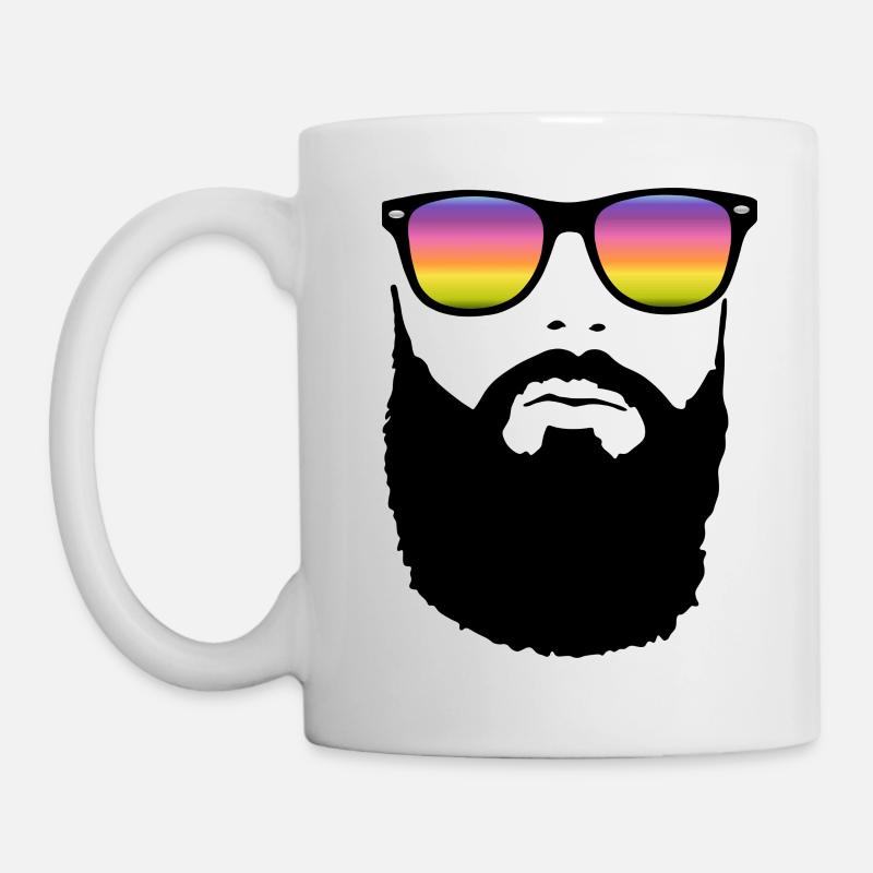 Beard and glasses - Mug - white