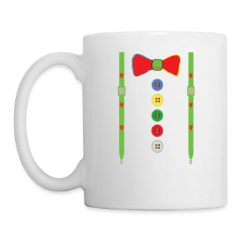Clown carnaval costume de carnaval - Mug blanc - blanc - Gauche