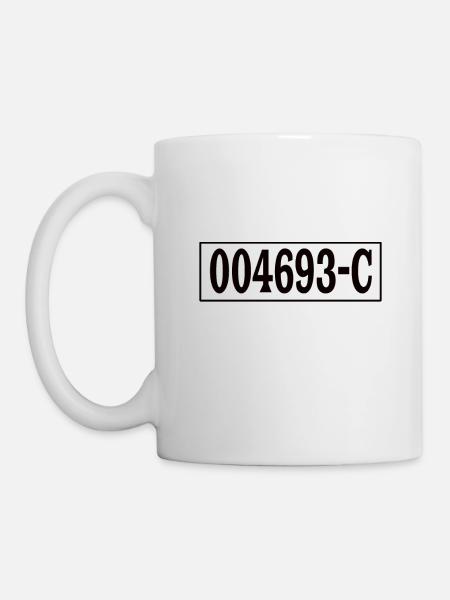 Insasse Häftling Sträfling Gefängnis Knast Outfit - Tasse - Weiß