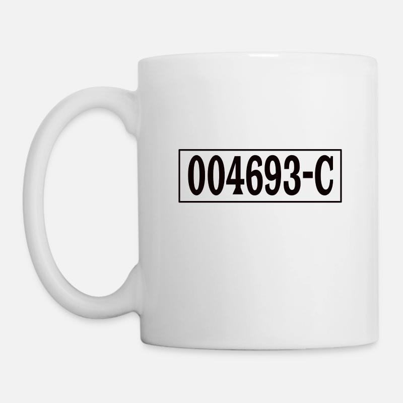 Insasse Häftling Sträfling Gefängnis Knast Outfit - Tasse - Weiß