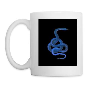 Blue snake - Mug - white - Left
