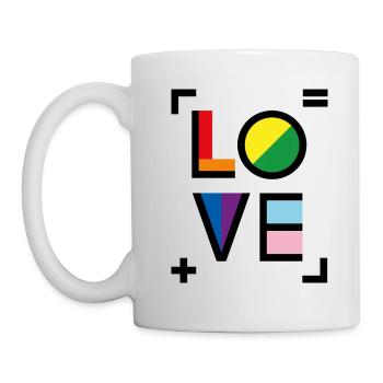Liebe - Gleichheit und Liebe - Tasse - Weiß - Links