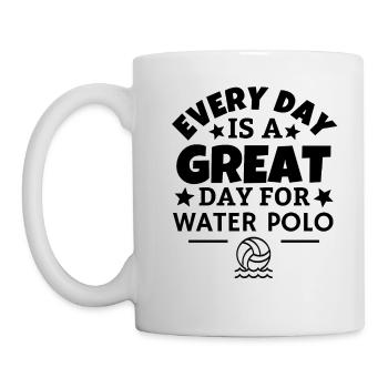 Every day is a great day for water polo. - Mug - white - Left