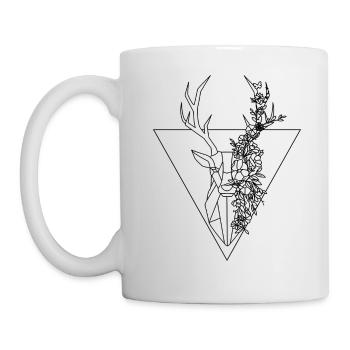 Rentiere - Hirsche - Tasse - Weiß - Links