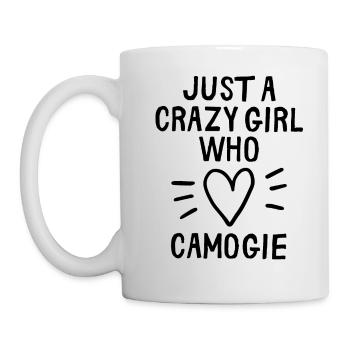 Just a crazy girl who loves camogie - Mug - white - Left
