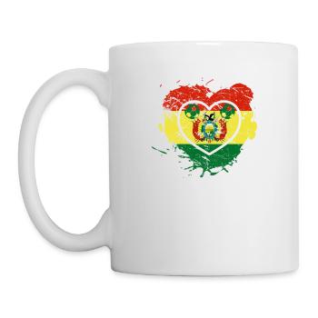 I Love Bolivia, I Love Football - Mug - white - Left