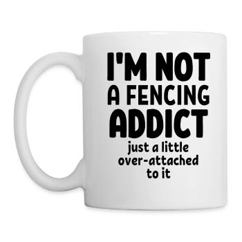 Je ne suis pas un accro à l’escrime. - Mug blanc - blanc - Gauche