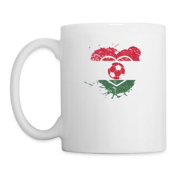 Hungary football heart Magyarorszag futball - Mug - white - Left