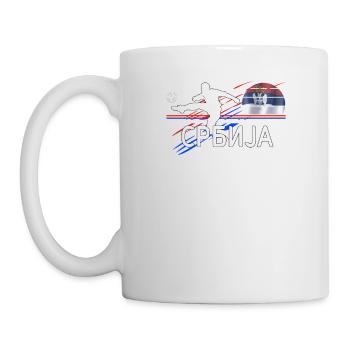 Srbija fudbal Serbian Football Srpski fudbal - Mug - white - Left